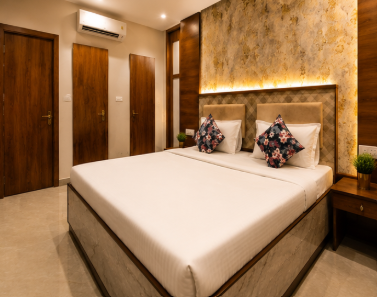 Deluxe Room private bathroom at Baibhab Resorts